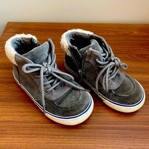 Gap Boy’s Cord Sherpa Hi-Top Sneakers (Fall Boots)